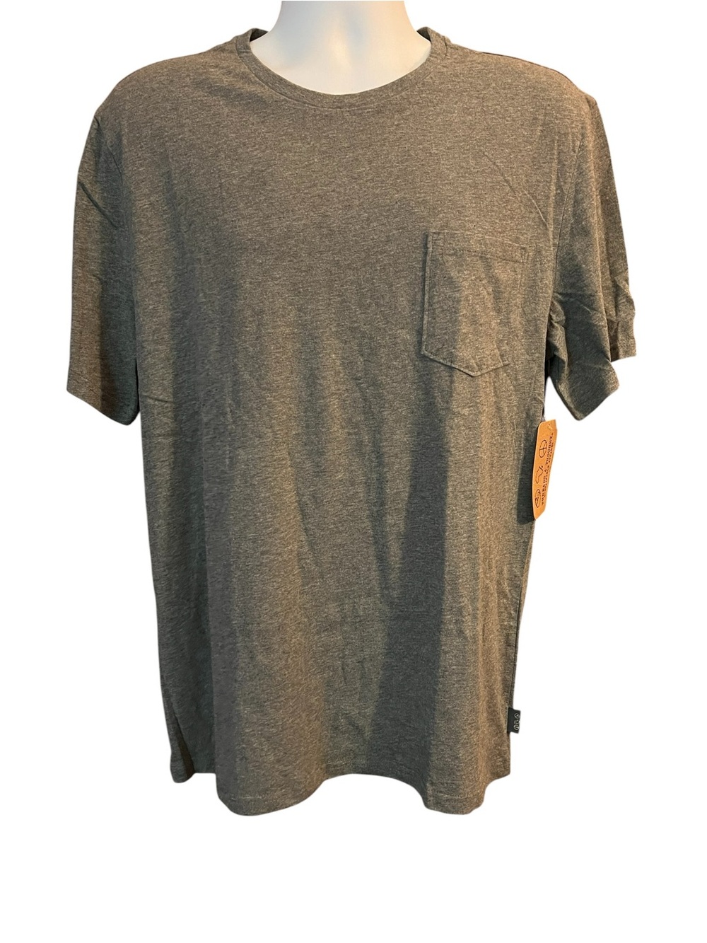 Threads 4 Thought Men's Gray Pocket T-Shirt - Classic Crew Neck